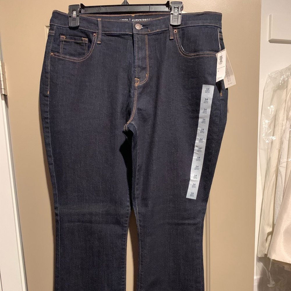 Old Navy Dark wash Curvy Jeans Boot-Cut